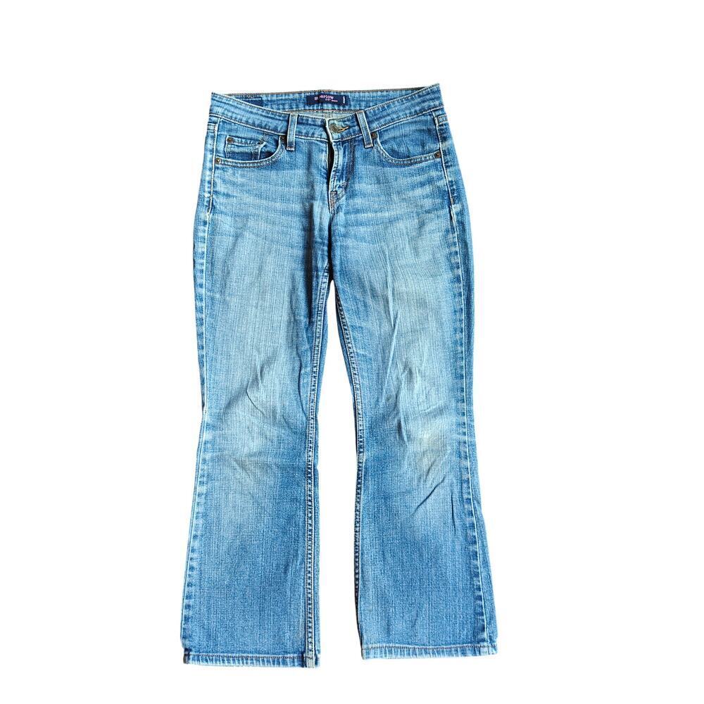 Levi’s 518 Low Rise Bootcut Jeans Medium Wash Stretch Denim Size M